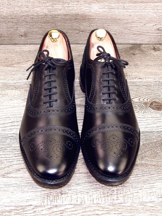 * NIB * $425 Allen Edmonds STRAND 13 B Narrow Black * add $15 new Trees main image 12